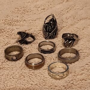 NEW & VINTAGE! Men's Ring Bundle -8ct (Sz 9-10.5)
